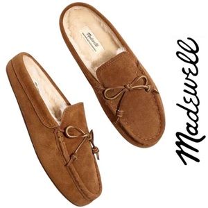 Madewell Brown Suede Moccasin Scuff Slippers Sandals 6
